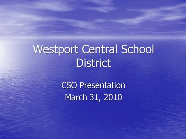 Westport Central School District
