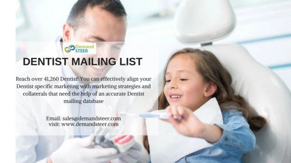 Dentist Mailing List | Dentist Email Addresses | Dentist Database