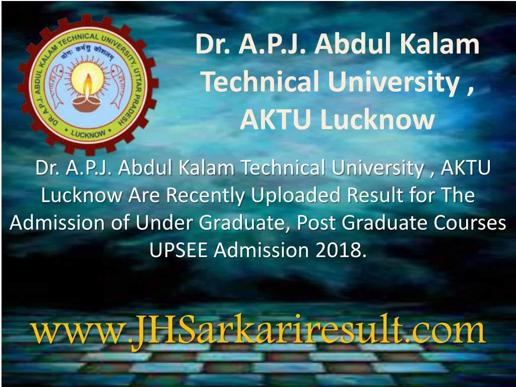 dr a p j abdul kalam technical university aktu