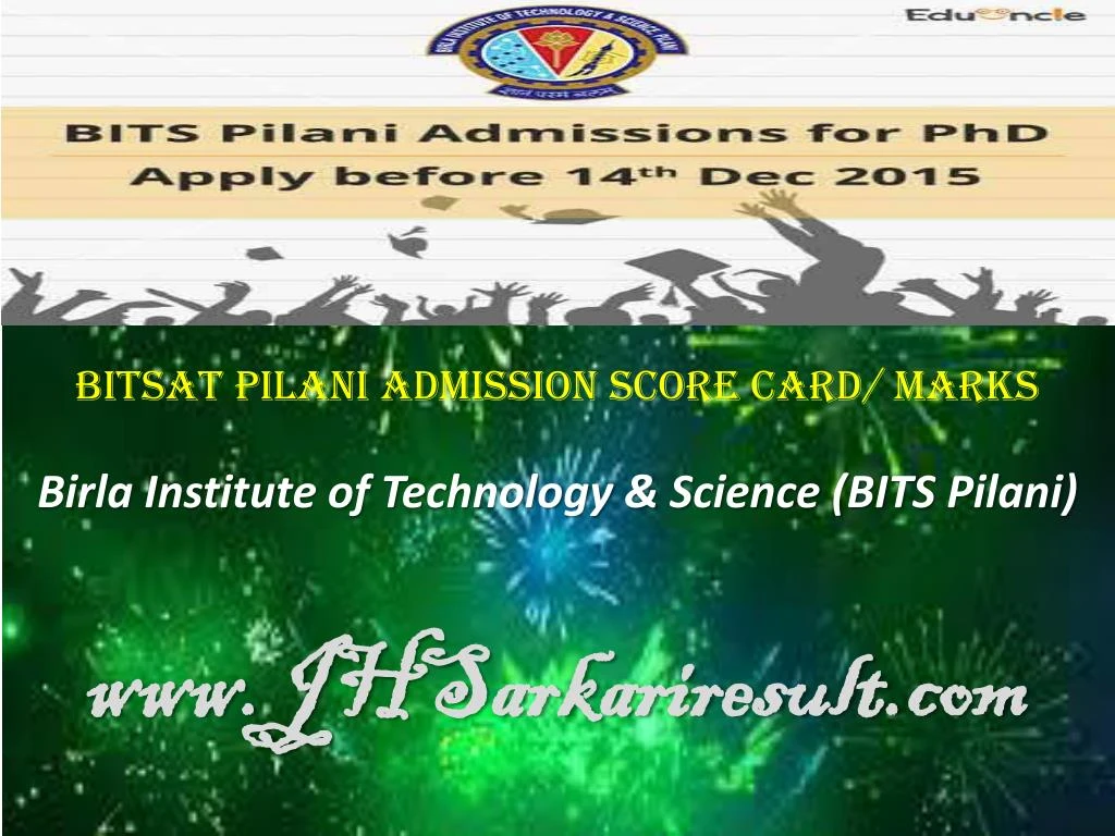 bitsat pilani admission score card marks