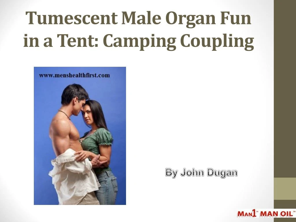 tumescent male organ fun in a tent camping coupling