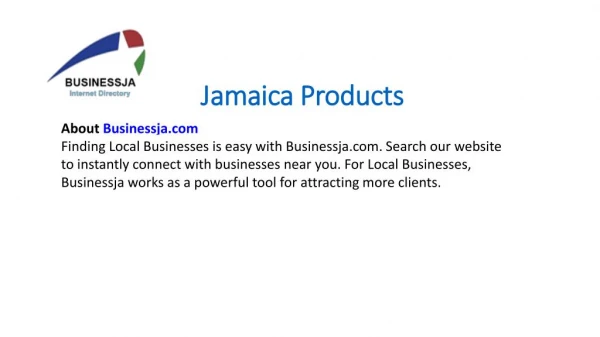 Jamaica Products