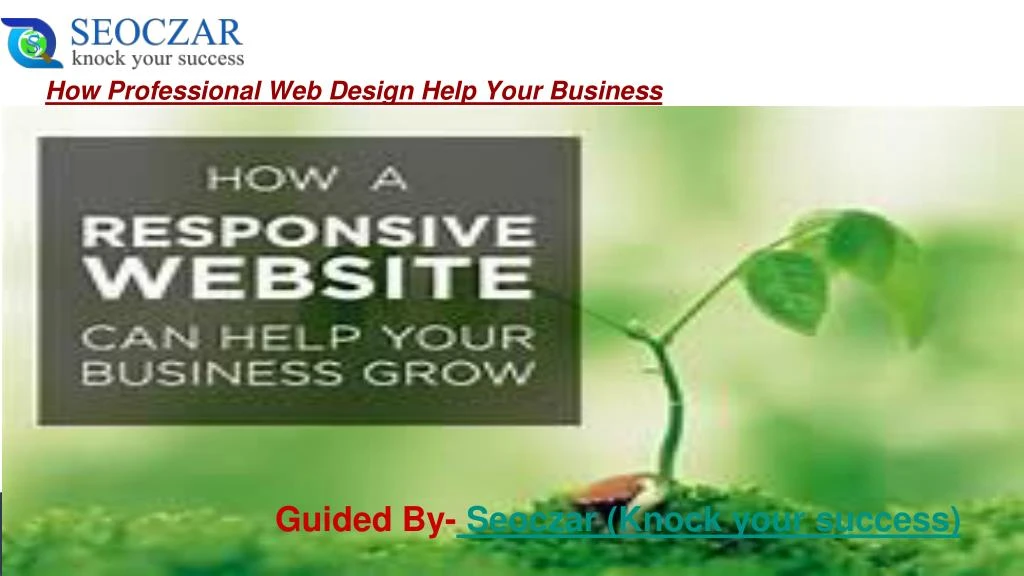 how professional web design help your business