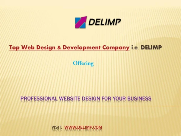 Get professional website design at top Web designing company i.e. Delimp!