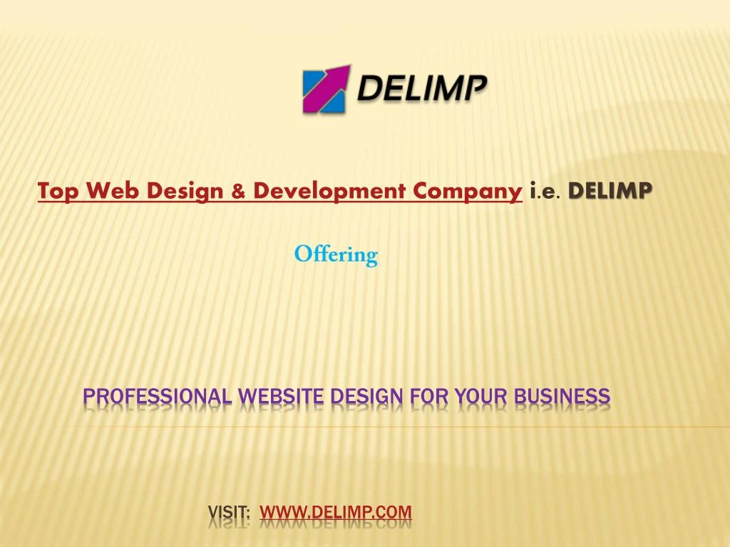 top web design development company i e delimp offering