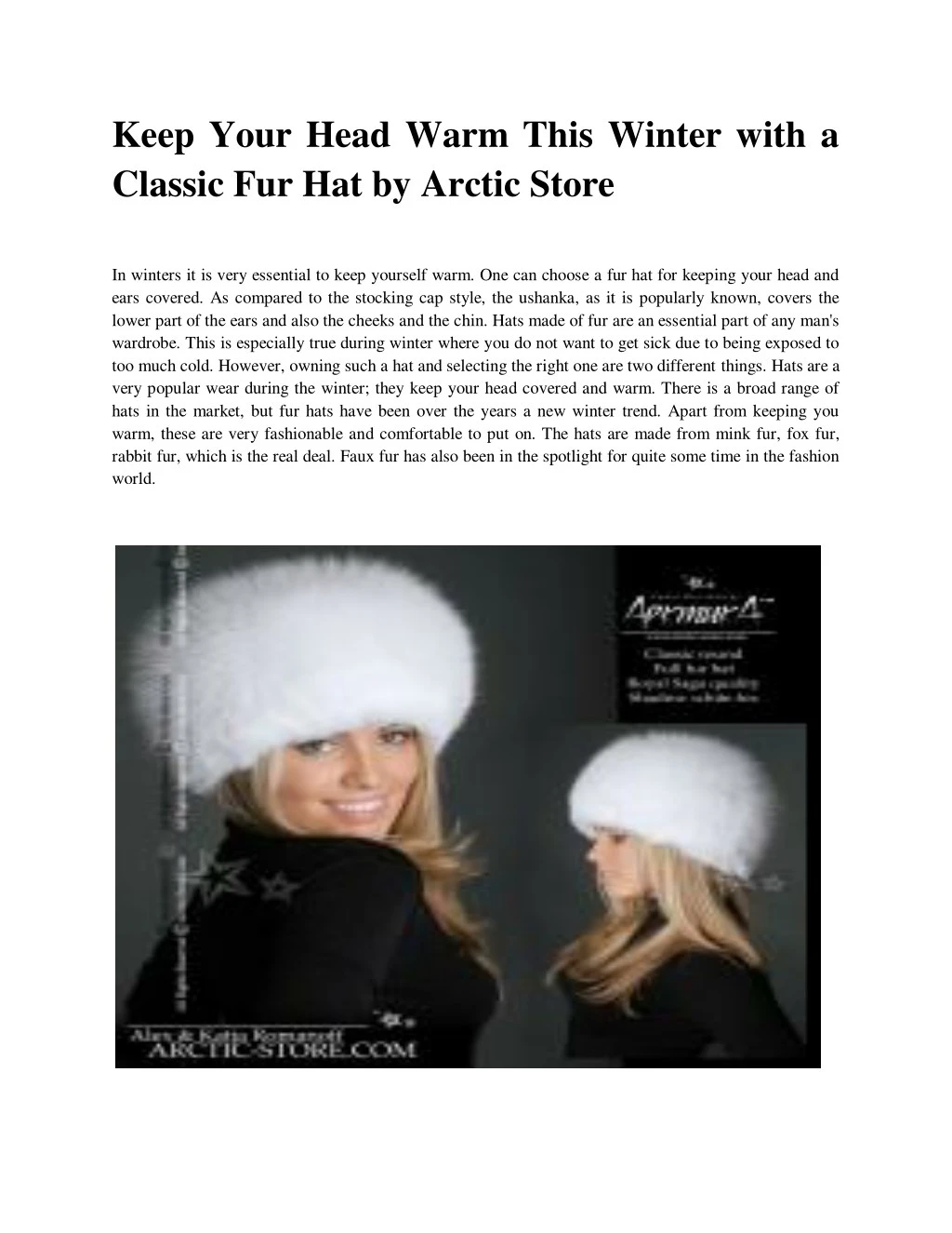 keep your head warm this winter with a classic