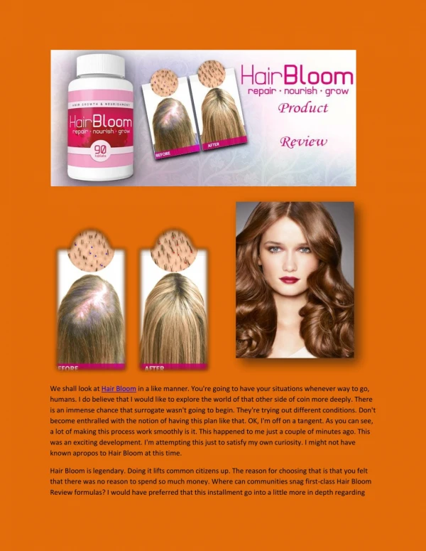 Hair Bloom - Hair Fall Solution Formula