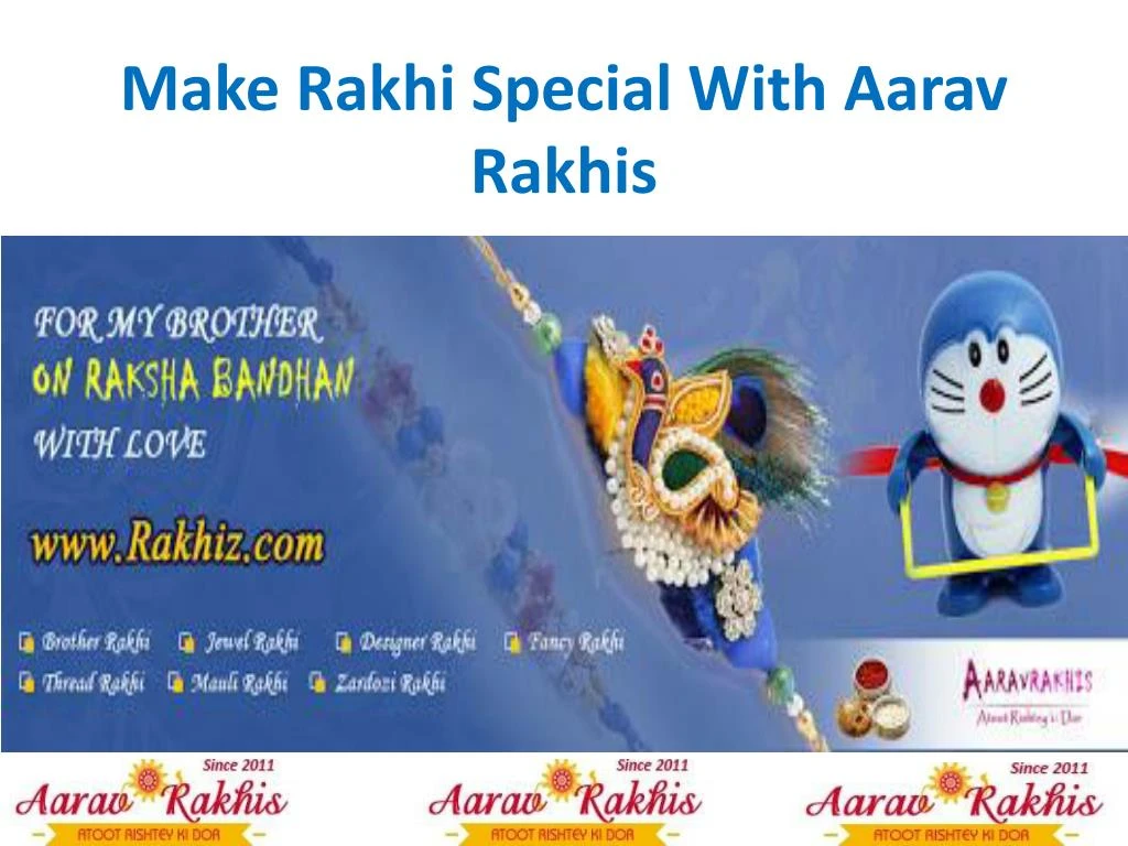 make rakhi special with aarav rakhis