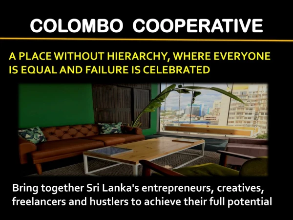 Best Start Up Office Space | Shared Office | Colombo Cooperative