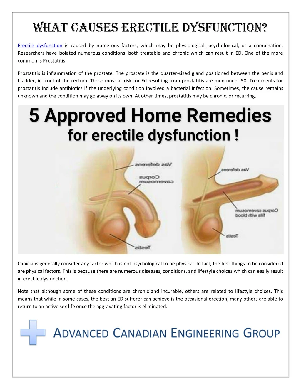 what causes erectile dysfunction