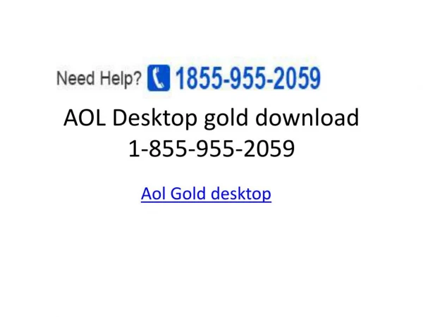 AOL Desktop Gold Support download
