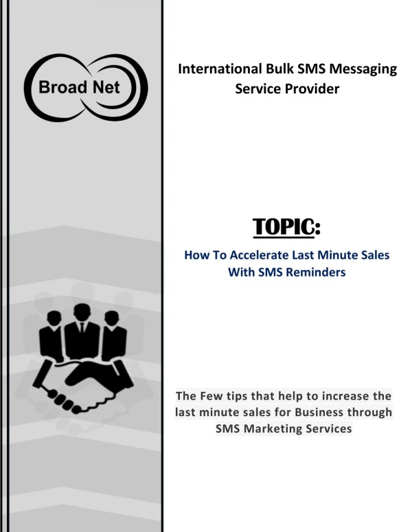 How To Accelerate Last Minute Sales With SMS Reminders