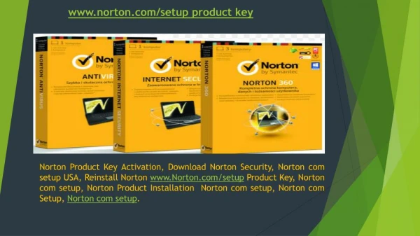 www.norton.com/setup product key