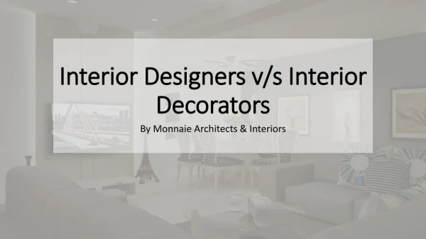 Interior Designers & Decorators
