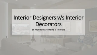 Interior Designers & Decorators - slide 1