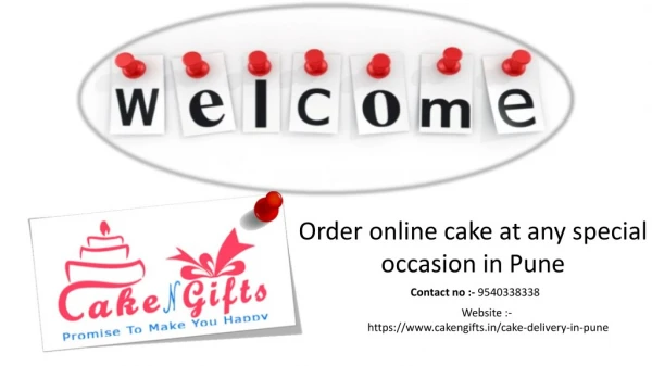 Who to choose to order a delicious cake on a special occasion in Pune?