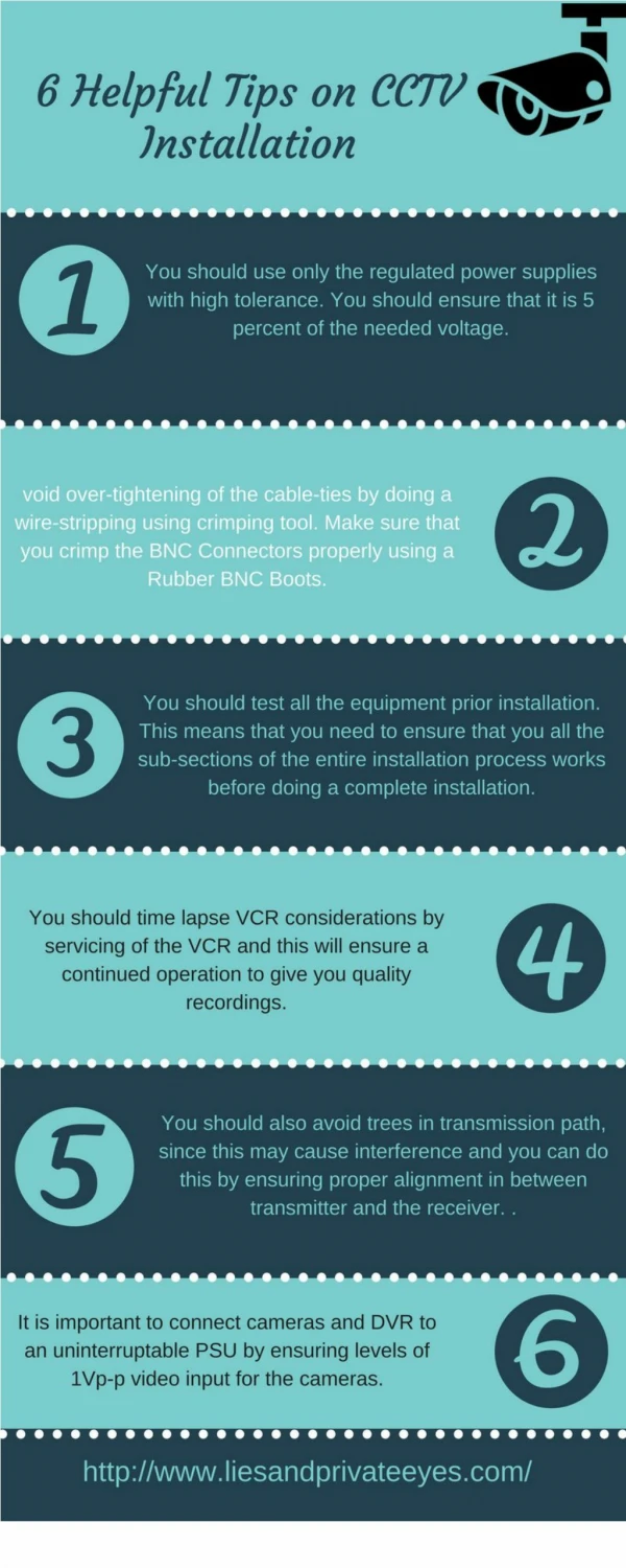 6 Helpful Tips on CCTV Installation