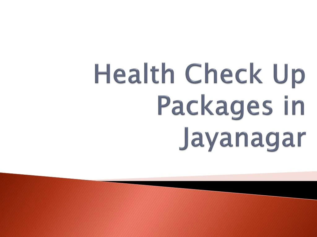 health check up packages in jayanagar