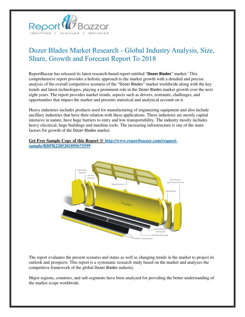 dozer blades market research global industry