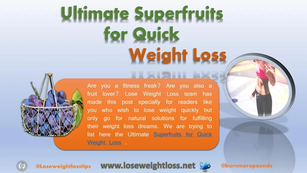 ultimate superfruits for quick weight loss