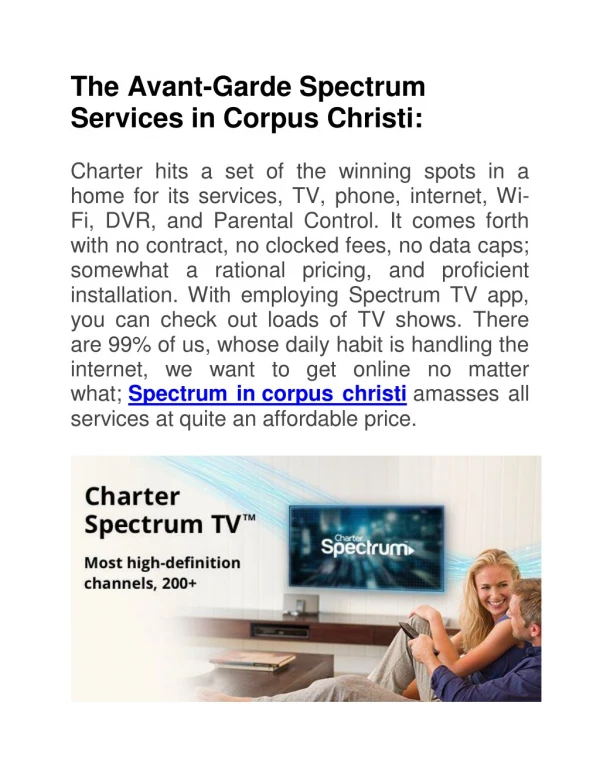 The Avant-Garde Spectrum Services in Corpus Christi