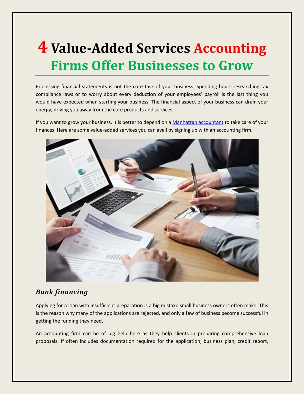 4 value added services accounting firms offer