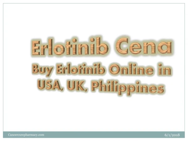 Erlotinib Cena | Buy Erlotinib Online in USA, UK, Philippines