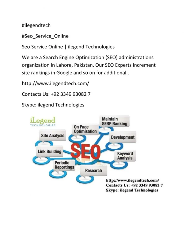Seo Service Online | ilegend Technologies
