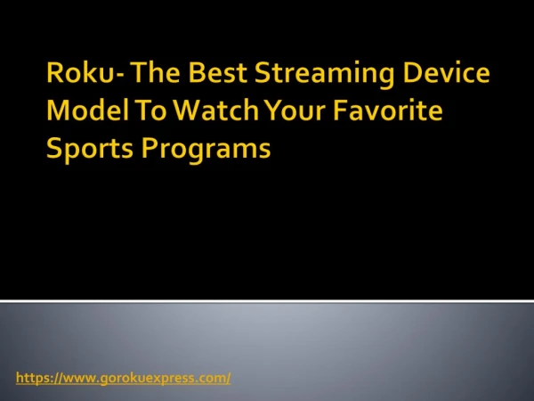The Best Streaming Device To Watch Your Favorite Sports Programs