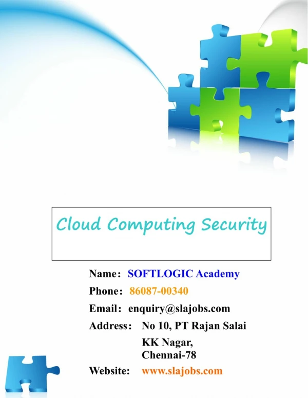 Cloud Computing Security - Cloud Security Controls