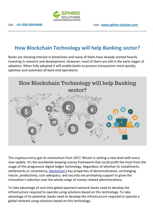 How Blockchain Technology will help Banking sector?