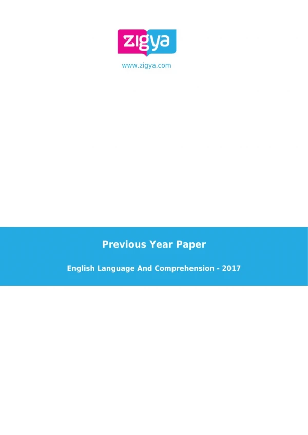 SSC CGL Previous Year Solved Paper