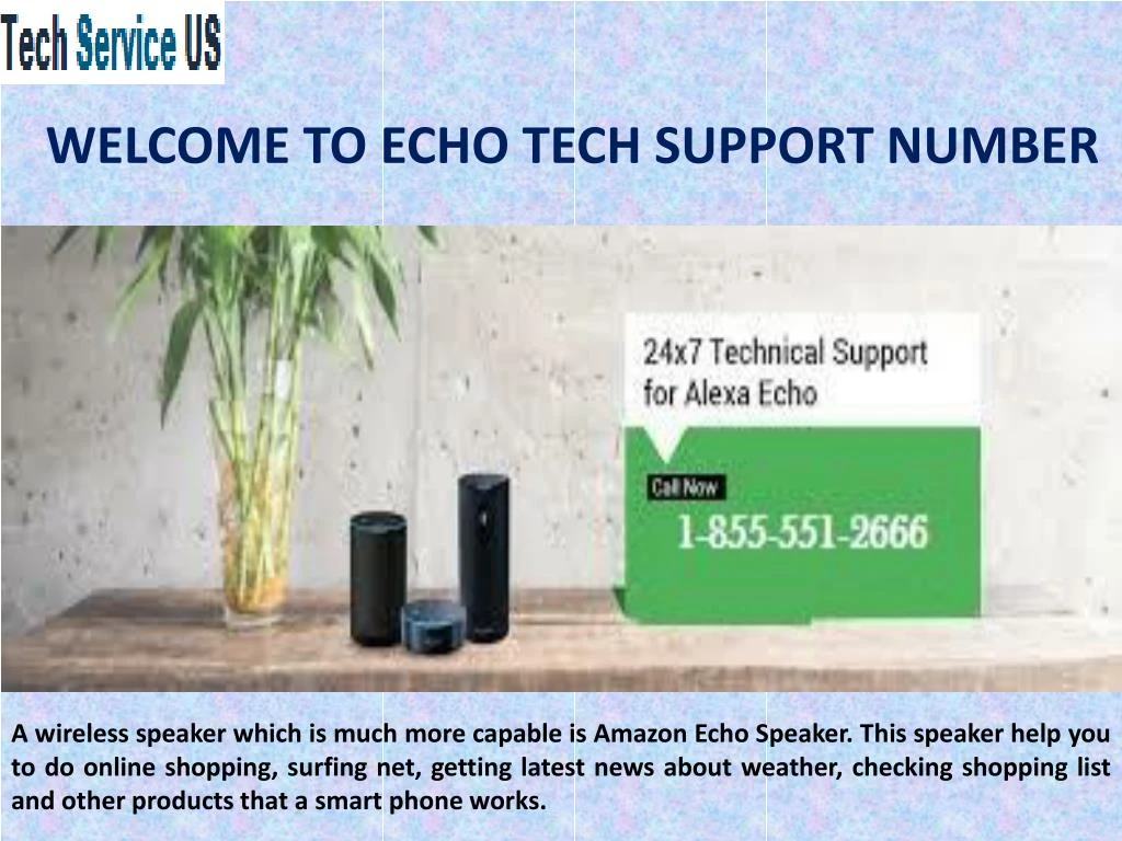welcome to echo tech support number