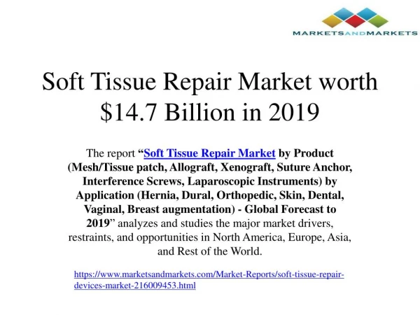 Global soft tissue repair market