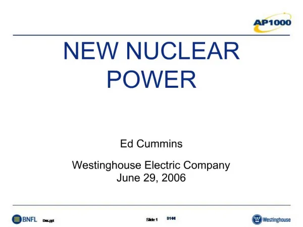 NEW NUCLEAR POWER
