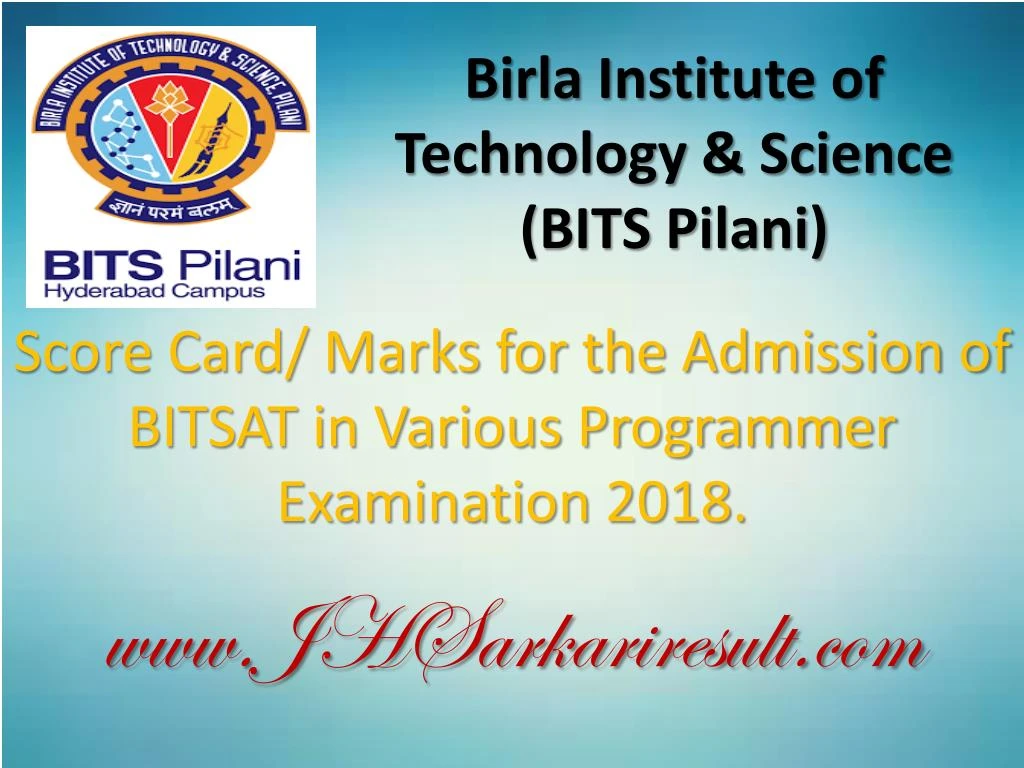 birla institute of technology science bits pilani