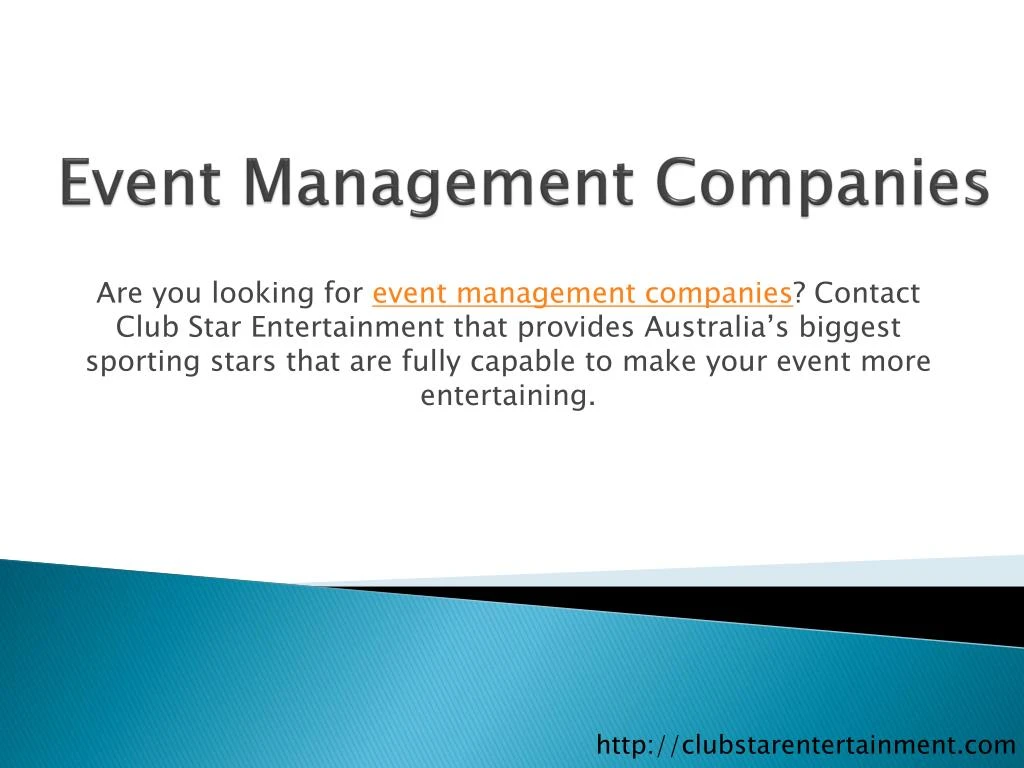 event management companies