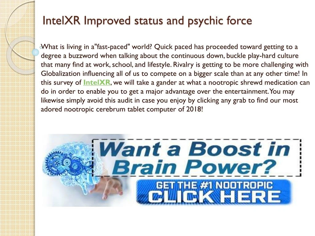 intelxr improved status and psychic force