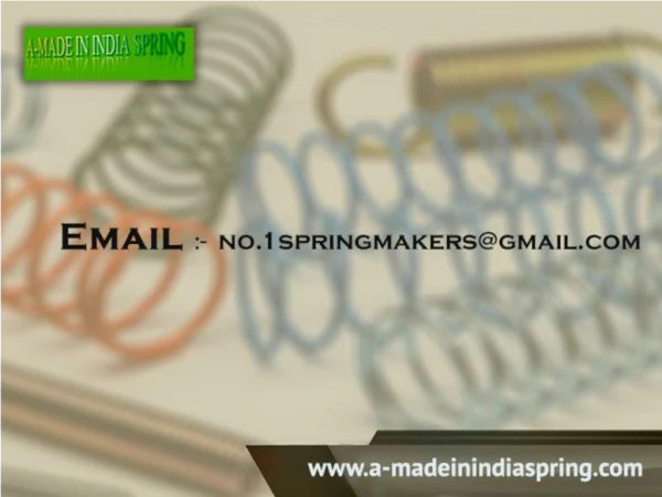 Tension Springs, Tension Springs Manufacturer