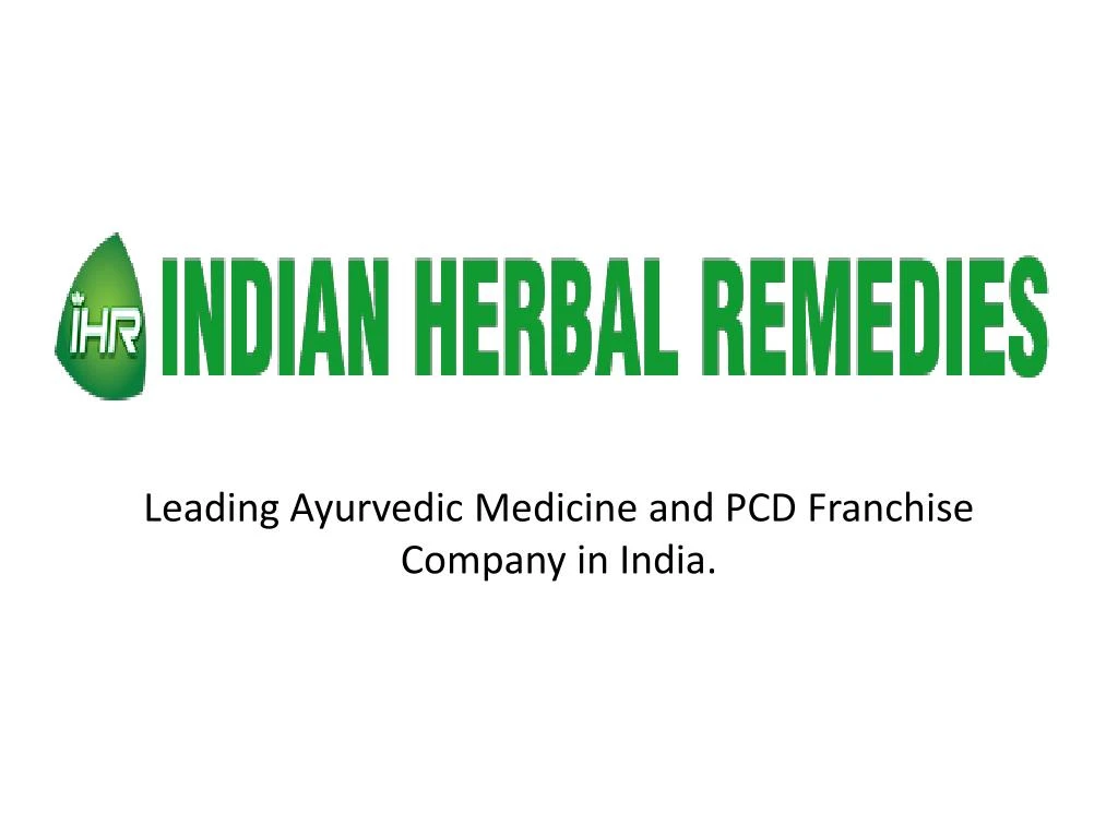 leading ayurvedic medicine and pcd franchise company in india