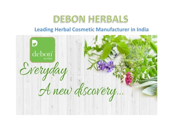 Debon Herbals - Herbal cosmetic manufacturers