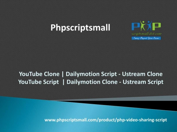 Youtube Script | Dailymotion Clone - Ustream Script