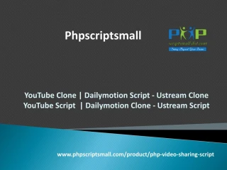 Youtube Script | Dailymotion Clone - Ustream Script