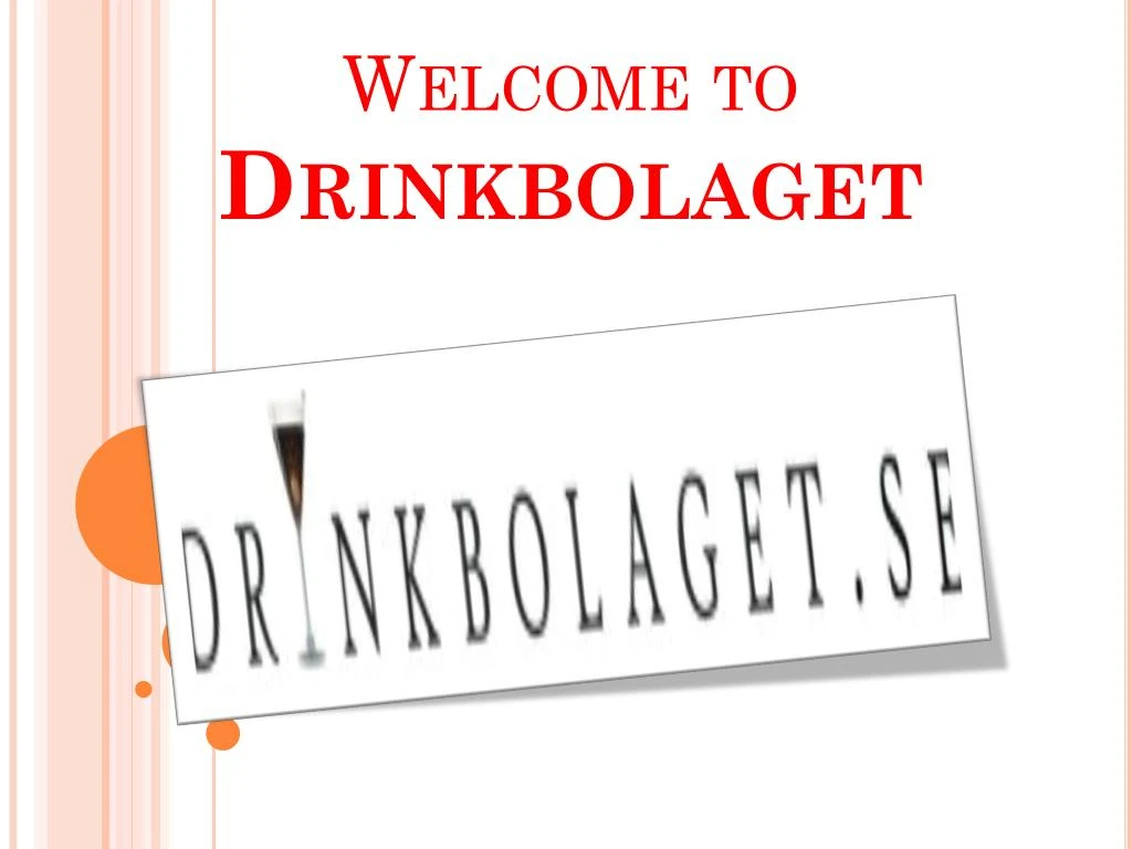 welcome to drinkbolaget