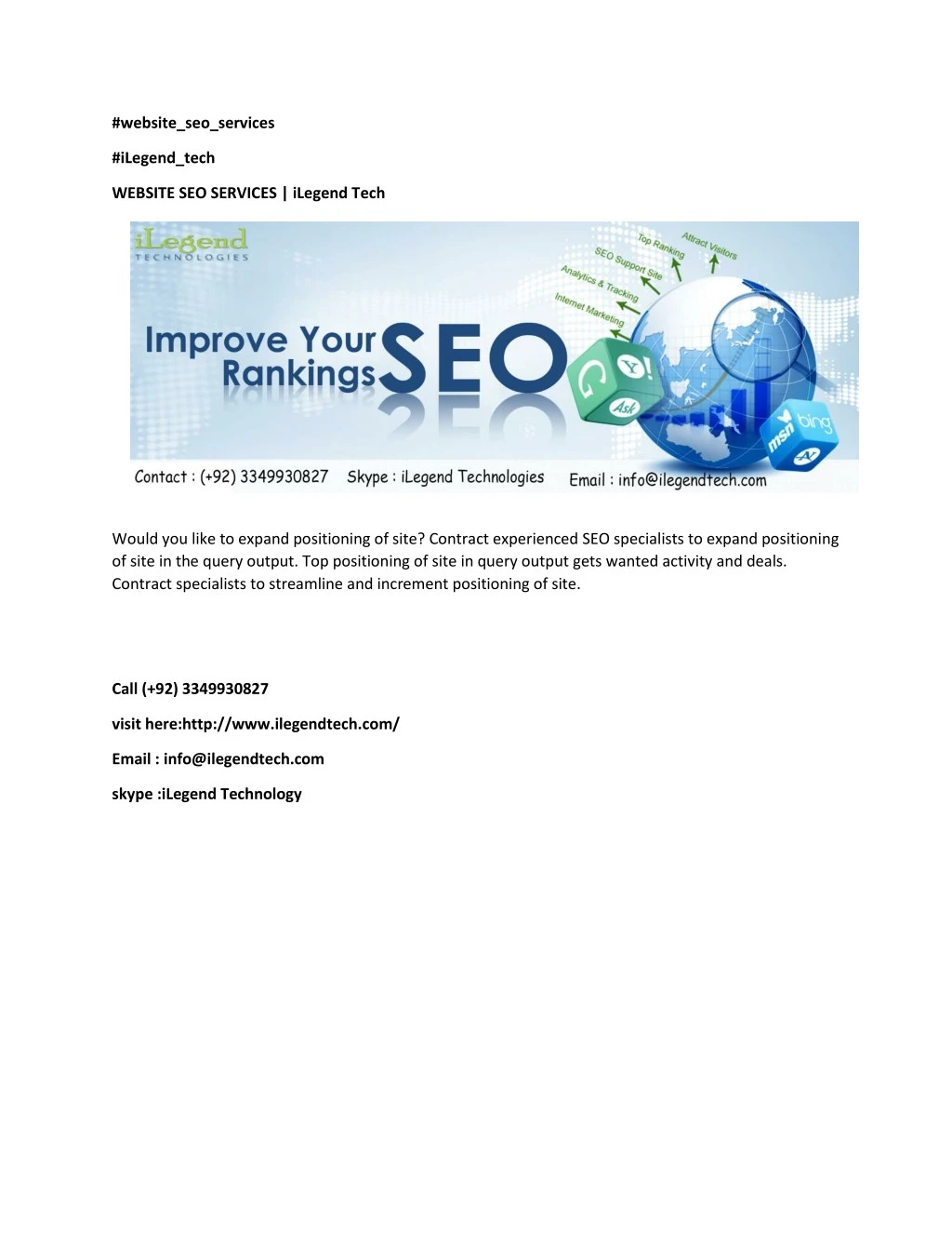 website seo services