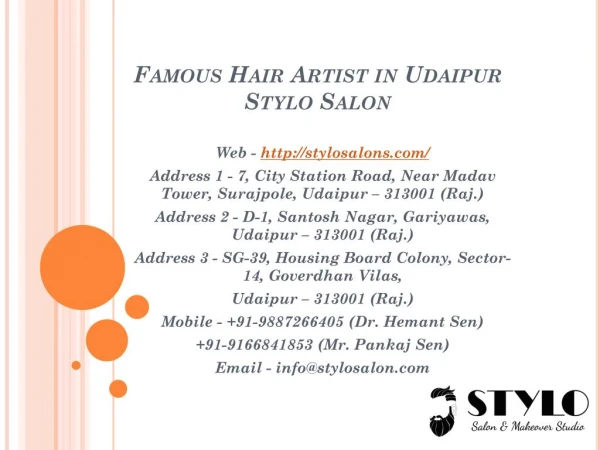 Famous Hair Artist in Udaipur Stylo Salon