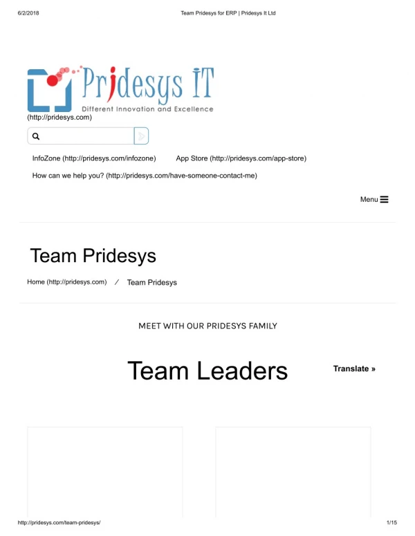 Team Pridesys for ERP | Pridesys It Ltd