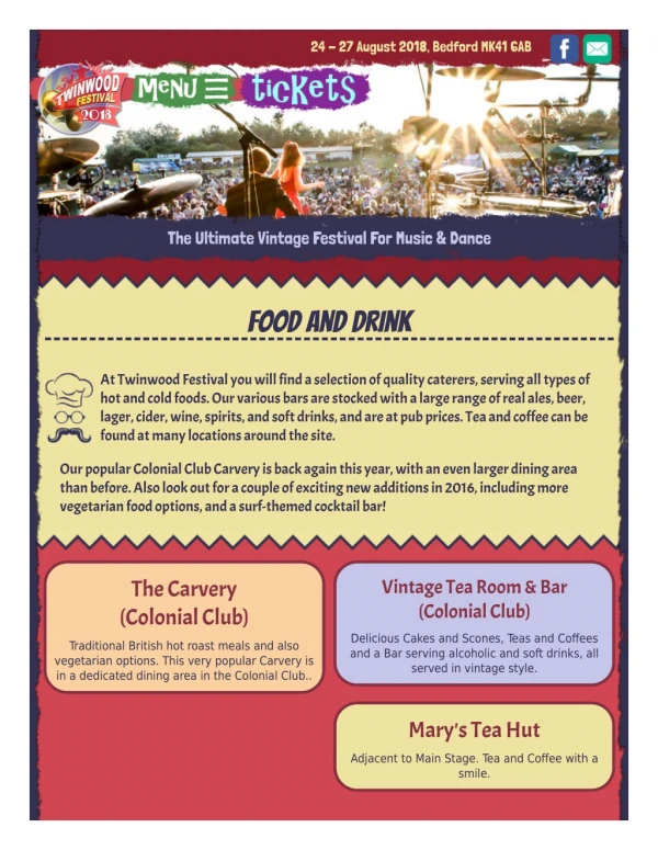 Food and Drink - Twinwood Festival