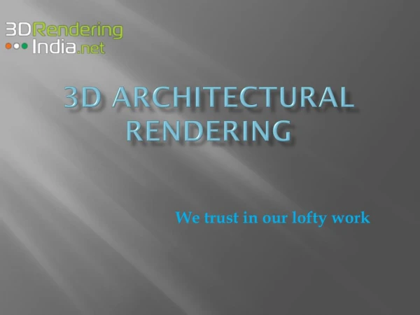 3D Architectural Rendering