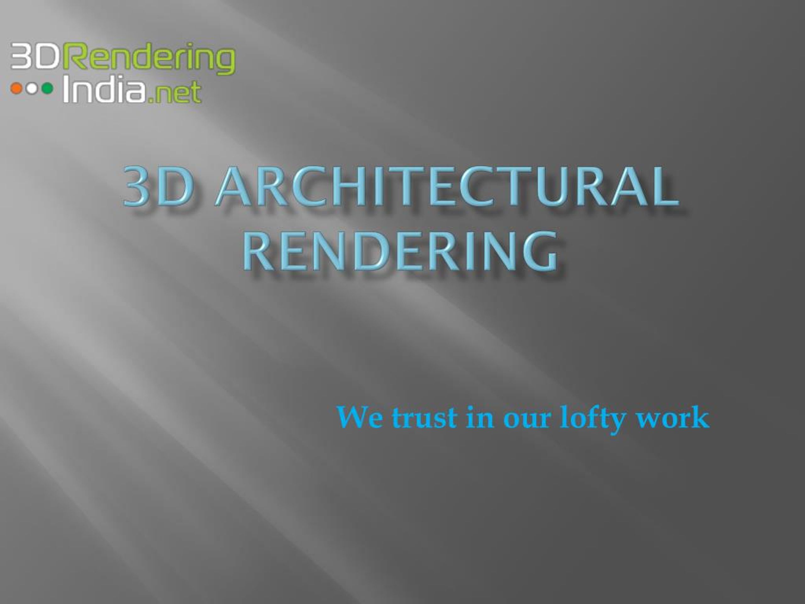 PPT - 3D Architectural Rendering PowerPoint Presentation, free download ...